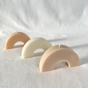 Arch Candle - Beige Nude