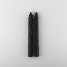 Load image into Gallery viewer, Dark Purple Beeswax Candles