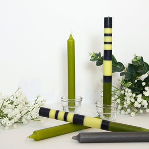 Dinner Candles - Olive Green