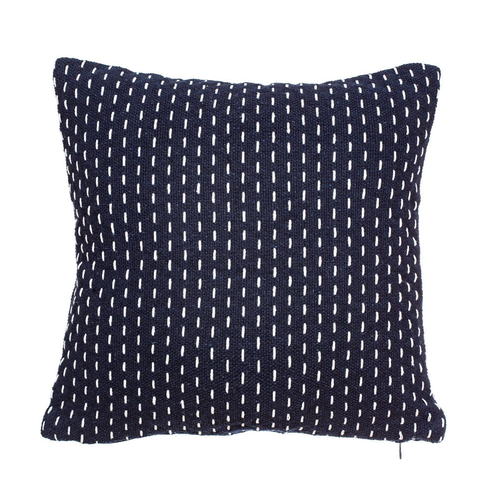 Stitched Blue Cushion